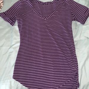 Lululemon Purple Striped Love Tee